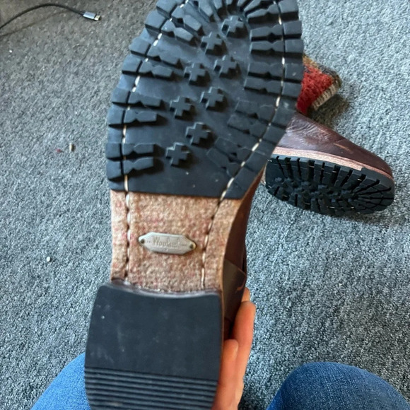 Woolrich Moto Southwestern Wool Leather Boots, size 7.5 - Picture 3 of 8